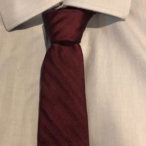 Burgundy Kenneth Cole Awearness Slim Tie